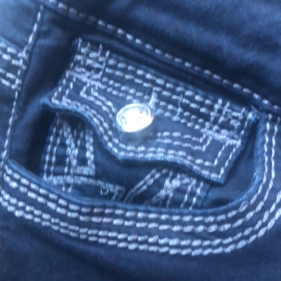 Kut From The Kloth Dark Wash So Low Jeans Sz 8 - Picture 4 of 7